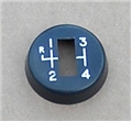 6a) GEARSHIFT CAP WITH SHIFT PATTERN O/D MK3 GT6